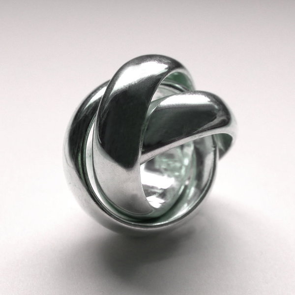 GEMP | Ultimate Eyecatcher Ring | 925/000 Silber | 3er Spielring | 10,0 mm