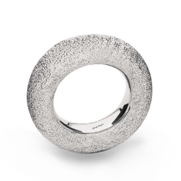 GEMP | Reifring | Eyecatcher | 925/000 Silber | diamantiert | 7 mm