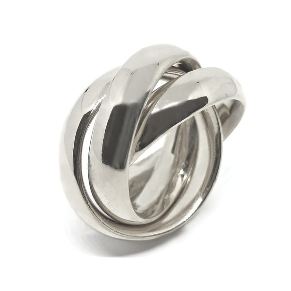 GEMP | Eyecatcher Ring | 925/000 Silber | 3er Spielring | 6,8 mm | NEUES MODELL