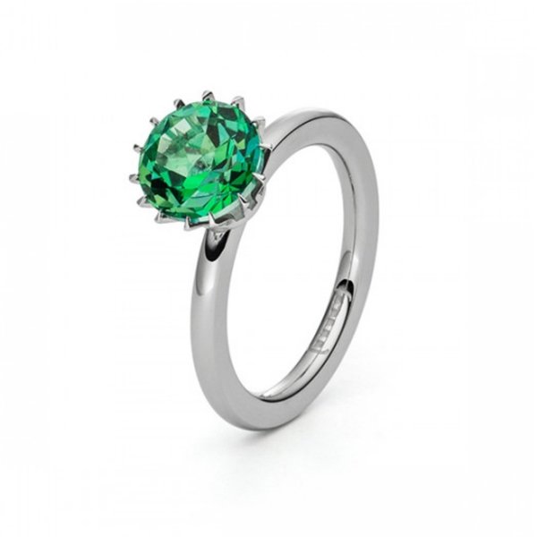 Solitaire Ring - Cocktailring - Topas Green Miracle