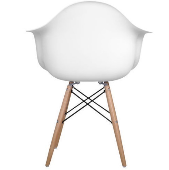 Schalenstühle | Esszimmerstühle | Scandinavian Design | 2er Set weiss