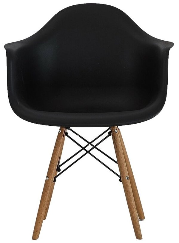 Schalenstühle - Esszimmerstühle - Scandinavian Design - 4er Set schwarz