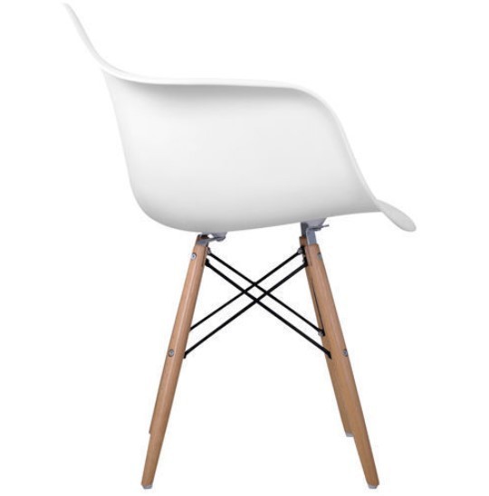 Schalenstühle | Esszimmerstühle | Scandinavian Design | 4er Set weiss