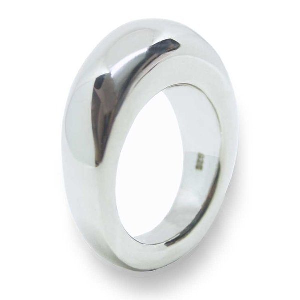 EINZELSTÜCK | GEMP | Ring Concave | 925/000 Silber | Verlauf 5-10 mm