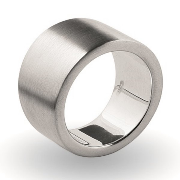 EINZELSTÜCKE - Eyecatcher Ring - 925/000 Silber - Bandring Verlauf