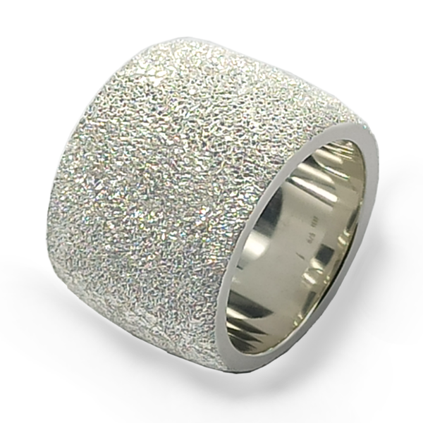 GEMP | Bandring | Eyecatcher | 925/000 Silber | diamantiert | 15 mm
