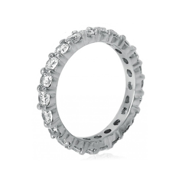 EINZELSTÜCK | GEMP | Memoire Ring | 925/000 Silber | Zirkonia | 3 mm